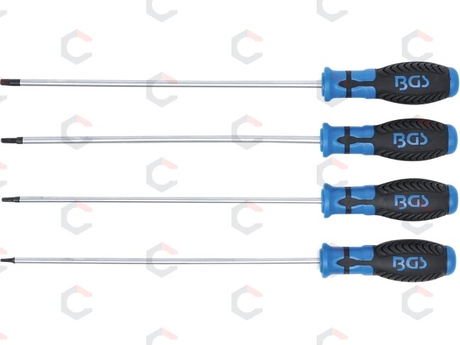 Atsuktuvų rinkinys | ilgas tipas | T-star (Torx) T15 - T30 | 4 vnt. (4943) 1 Atsuktuvų rinkinys | ilgas tipas | T-star (Torx) T15 - T30 | 4 vnt. (4943) 1