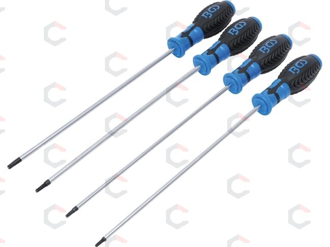 Atsuktuvų rinkinys | ilgas tipas | T-star (Torx) T15 - T30 | 4 vnt. (4943) Atsuktuvų rinkinys | ilgas tipas | T-star (Torx) T15 - T30 | 4 vnt. (4943)
