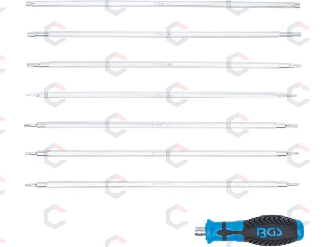 Atsuktuvų rinkinys su keičiamomis mentėmis – Torx / Torx su skyle – 8 vnt. (2326) 1