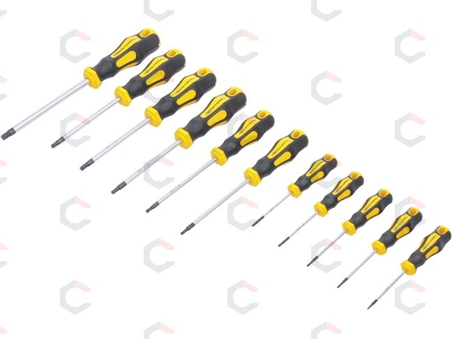 Atsuktuvų rinkinys | T-Star (Torx) | T6-T40 | 11 vnt. (7844) Atsuktuvų rinkinys | T-Star (Torx) | T6-T40 | 11 vnt. (7844)