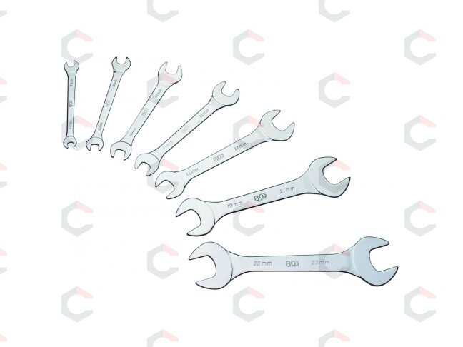 Atvirų raktų rinkinys | labai ploni / 3 mm | 6 - 23 mm | 7 vnt. (9019) Atvirų raktų rinkinys | labai ploni / 3 mm | 6 - 23 mm | 7 vnt. (9019)