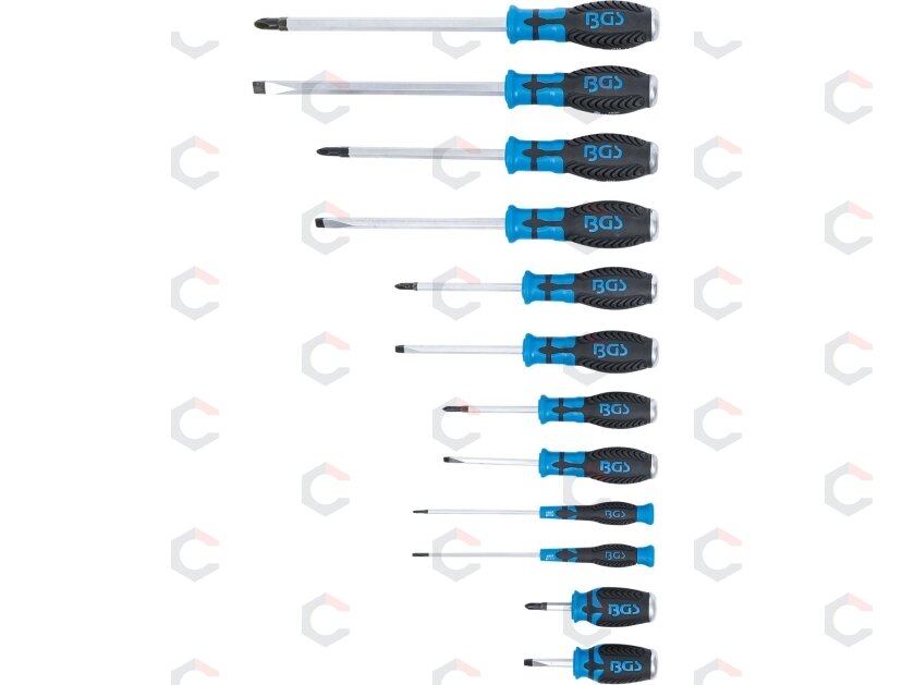 Atsuktuvų rinkinys | su 6,3 mm (1/4") vidiniu kvadratu | kalami | 12 vnt. (7896) 7 Atsuktuvų rinkinys | su 6,3 mm (1/4") vidiniu kvadratu | kalami | 12 vnt. (7896) 7