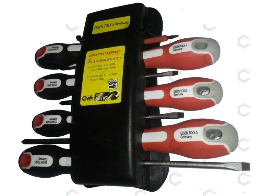 Atsuktuvų rinkinys 7 vnt su dėklu (SU9988) Atsuktuvų rinkinys 7 vnt su dėklu (SU9988)