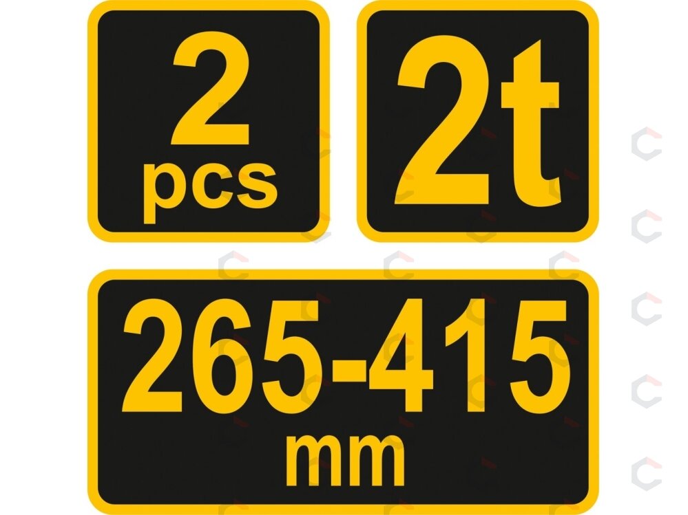 Automobilio atramos | 2T | 265–415 mm | 2 vnt. | Vorel (80307) 4 Automobilio atramos | 2T | 265–415 mm | 2 vnt. | Vorel (80307) 4