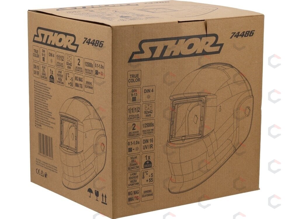 Automatiškai tamsėjanti suvirinimo kaukė / skydelis (74486V) 6