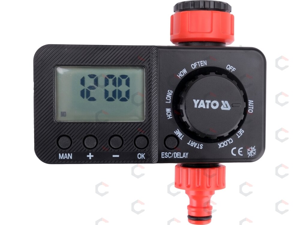 Automatinis sodo laistymo valdiklis | LCD, 6 ciklai/d., 1–360 min (YT-90200) Automatinis sodo laistymo valdiklis | LCD, 6 ciklai/d., 1–360 min (YT-90200)