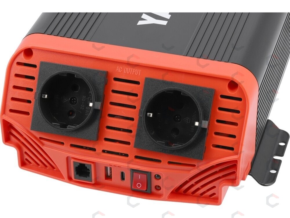 Automobilinis įtampos inverteris | grynas sinusas | 12/230V 1000W (YT-81483) 2 Automobilinis įtampos inverteris | grynas sinusas | 12/230V 1000W (YT-81483) 2
