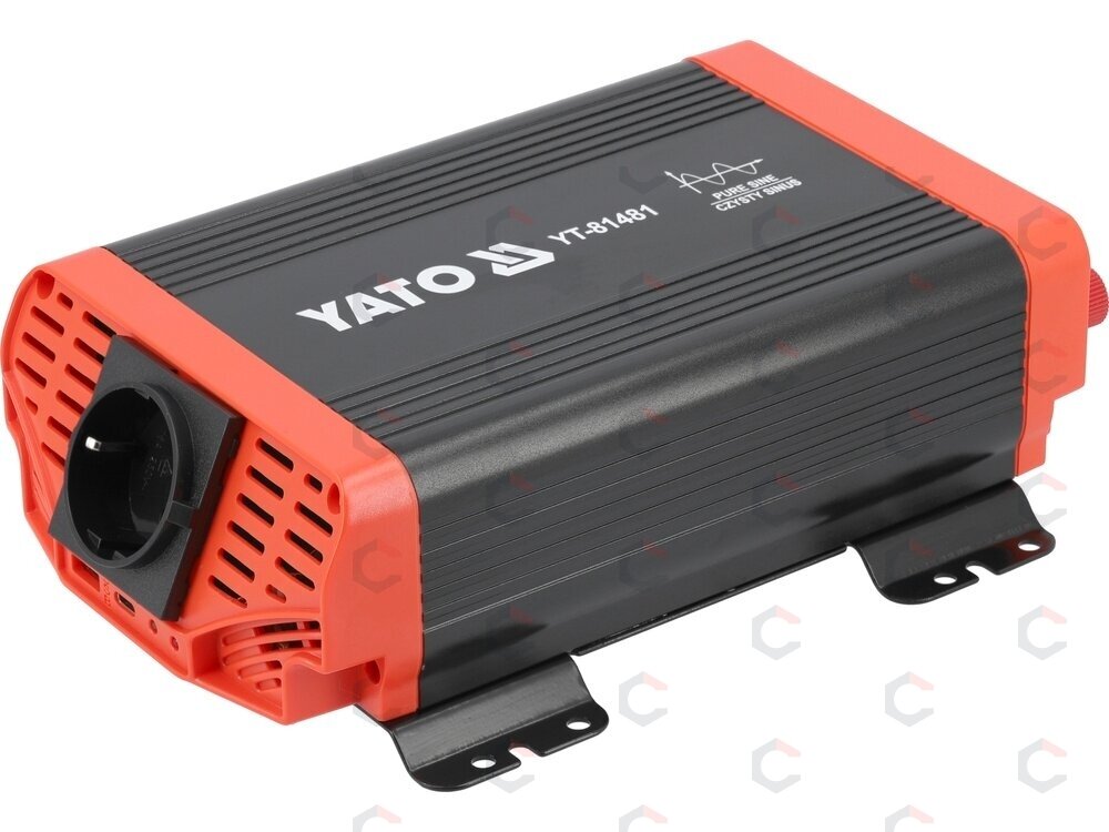 Automobilinis įtampos inverteris | grynas sinusas | 12/230V 300W (YT-81481) 1 Automobilinis įtampos inverteris | grynas sinusas | 12/230V 300W (YT-81481) 1