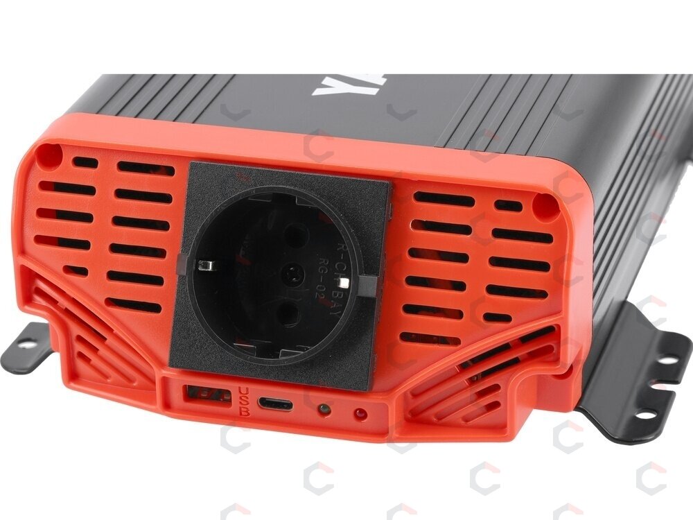 Automobilinis įtampos inverteris | grynas sinusas | 12/230V 600W (YT-81482) 2 Automobilinis įtampos inverteris | grynas sinusas | 12/230V 600W (YT-81482) 2