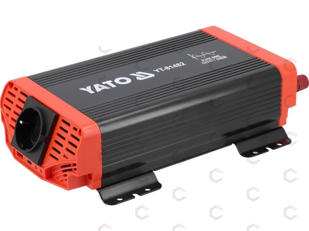 Automobilinis įtampos inverteris | grynas sinusas | 12/230V 600W (YT-81482) Automobilinis įtampos inverteris | grynas sinusas | 12/230V 600W (YT-81482)