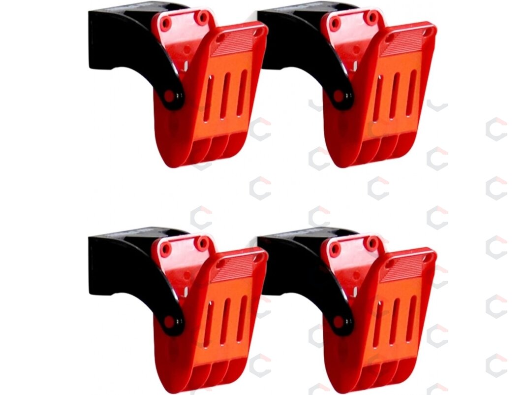 Užspaustukų rinkinys | Heavy Duty ABS+stainless steel | 4 vnt. (MC4S) Užspaustukų rinkinys | Heavy Duty ABS+stainless steel | 4 vnt. (MC4S)