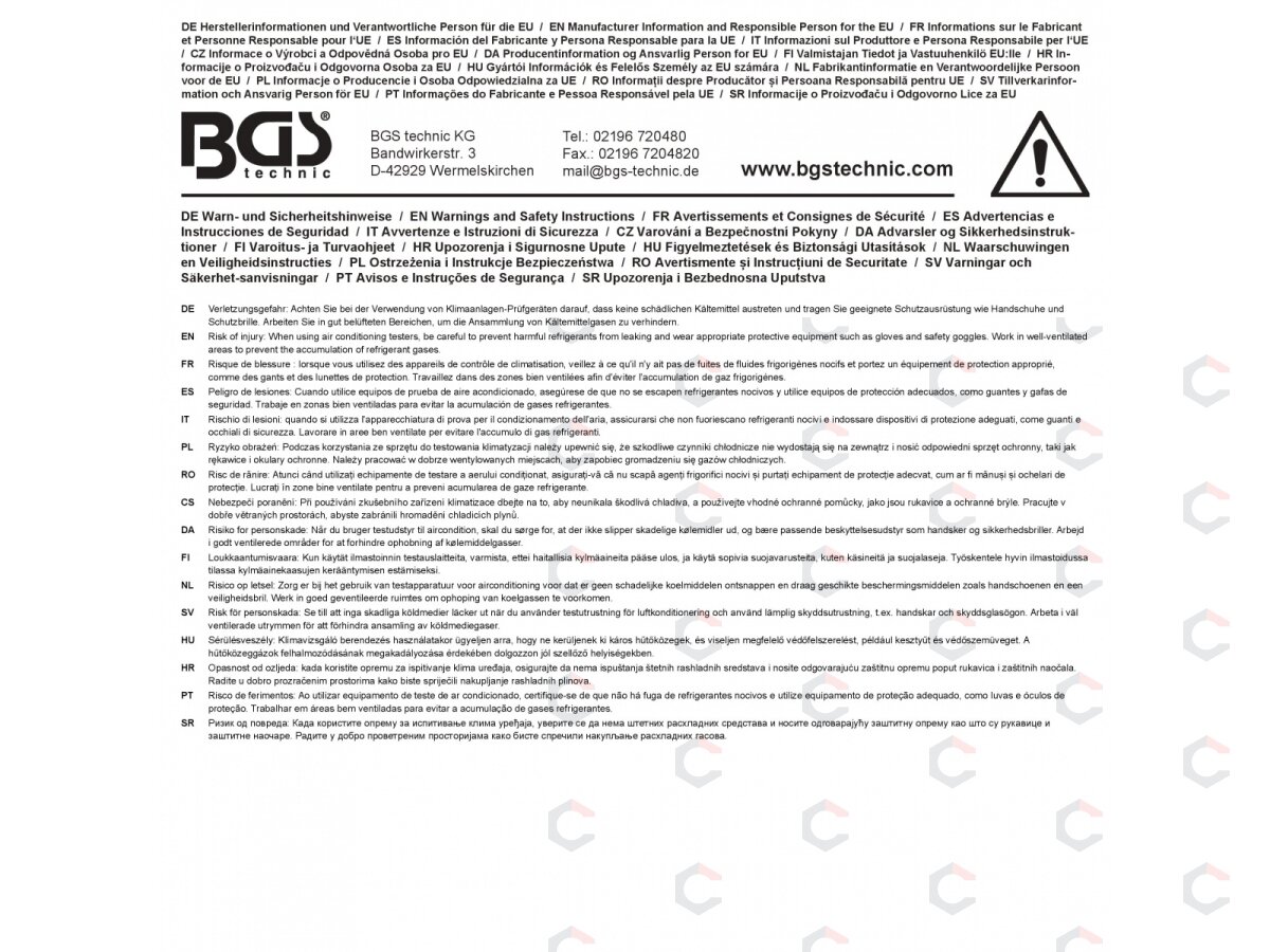 Automatinė oro kondicionavimo sistemų aptarnavimo stotelė BGS | R134a arba R1234yf | 12 l (7092) 6 Automatinė oro kondicionavimo sistemų aptarnavimo stotelė BGS | R134a arba R1234yf | 12 l (7092) 6