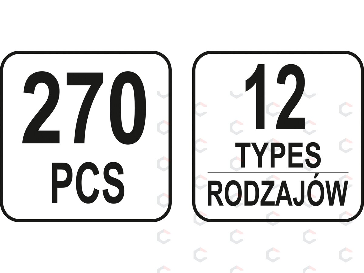 Automobilinis klipsų asortimentas Mercedes Benz | 270 vnt. (YT-06662) 3 Automobilinis klipsų asortimentas Mercedes Benz | 270 vnt. (YT-06662) 3