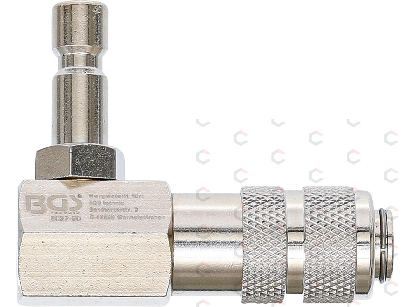 Aušinimo sistemos „Bayonet“ adapteris | 90° kampu | skirtas 8027, 8098 (8027-90) 2 Aušinimo sistemos „Bayonet“ adapteris | 90° kampu | skirtas 8027, 8098 (8027-90) 2