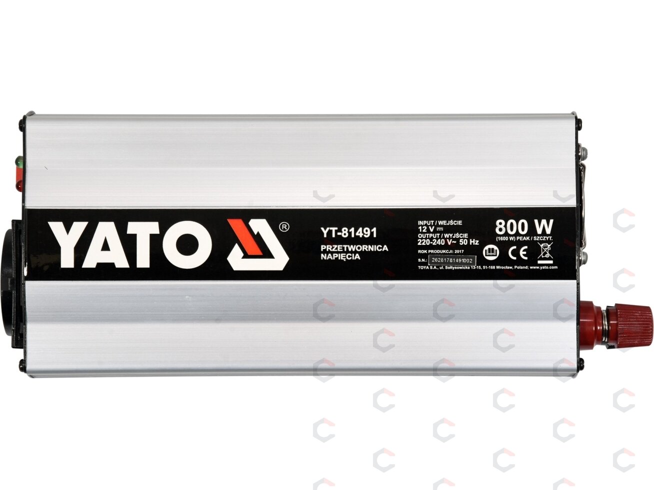 Automobilinis įtampos inverteris | 12/230V 800 W (YT-81491) 2 Automobilinis įtampos inverteris | 12/230V 800 W (YT-81491) 2