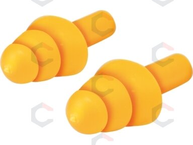 Ausų kamšteliai silikoniniai 22dB (5 poros) (YT-7455) Ausų kamšteliai silikoniniai 22dB (5 poros) (YT-7455)