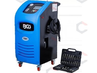 Automatinės pavarų dėžės alyvos keitimo ir plovimo stotelė | 2 × 20 l (7091)