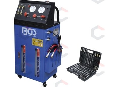 Automatinės pavarų dėžės keitimo ir plovimo stotelė | su adapterių rinkiniu (7082) Automatinės pavarų dėžės keitimo ir plovimo stotelė | su adapterių rinkiniu (7082)