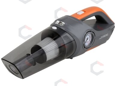 Automobilinis dulkių siurblys | su manometru ir kompresoriumi | 12V 80W (82953) Automobilinis dulkių siurblys | su manometru ir kompresoriumi | 12V 80W (82953)
