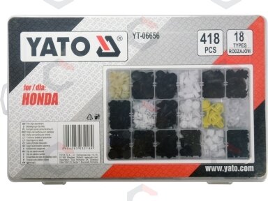 Automobilinis klipsų asortimentas Honda | 418 vnt. (YT-06656) Automobilinis klipsų asortimentas Honda | 418 vnt. (YT-06656)