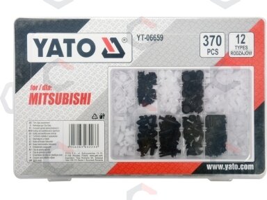 Automobilinis klipsų asortimentas Mitsubishi | 370 vnt. (YT-06659) Automobilinis klipsų asortimentas Mitsubishi | 370 vnt. (YT-06659)
