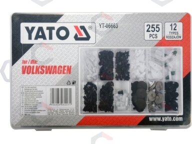 Automobilinis klipsų asortimentas VW | 255 vnt. (YT-06663) Automobilinis klipsų asortimentas VW | 255 vnt. (YT-06663)