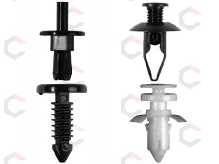 Automobilinis klipsų asortimentas Ford, Mazda, GM, Chrylser, Nissan | 415 vnt. (9041) 1 Automobilinis klipsų asortimentas Ford, Mazda, GM, Chrylser, Nissan | 415 vnt. (9041) 1