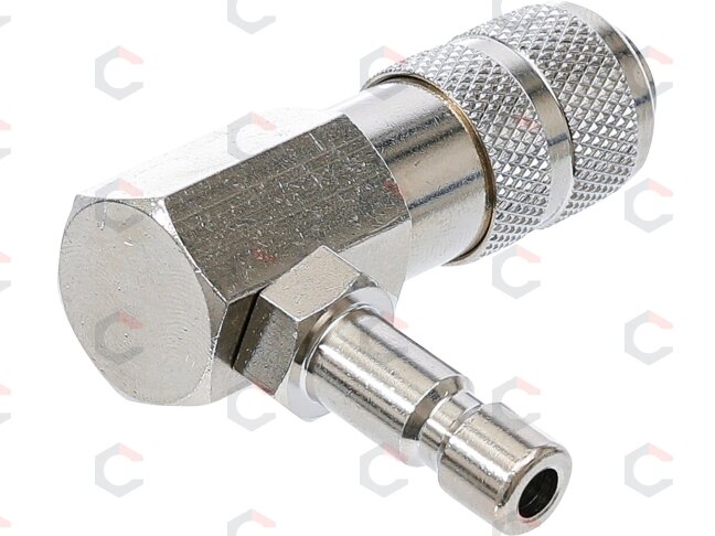 Aušinimo sistemos „Bayonet“ adapteris | 90° kampu | skirtas 8027, 8098 (8027-90) 1 Aušinimo sistemos „Bayonet“ adapteris | 90° kampu | skirtas 8027, 8098 (8027-90) 1