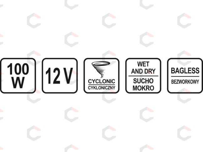 Automobilinis dulkių siurblys | 12V (82951) 12 Automobilinis dulkių siurblys | 12V (82951) 12