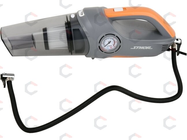 Automobilinis dulkių siurblys | su manometru ir kompresoriumi | 12V 80W (82953) 2 Automobilinis dulkių siurblys | su manometru ir kompresoriumi | 12V 80W (82953) 2