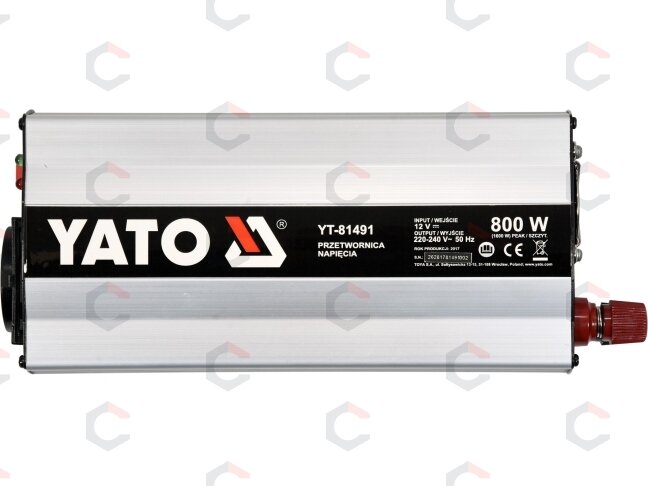Automobilinis įtampos inverteris | 12/230V 800 W (YT-81491) 2 Automobilinis įtampos inverteris | 12/230V 800 W (YT-81491) 2