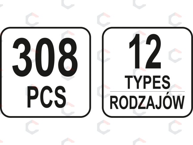 Automobilinis klipsų asortimentas Fiat | 308 vnt. (YT-06654) 3 Automobilinis klipsų asortimentas Fiat | 308 vnt. (YT-06654) 3