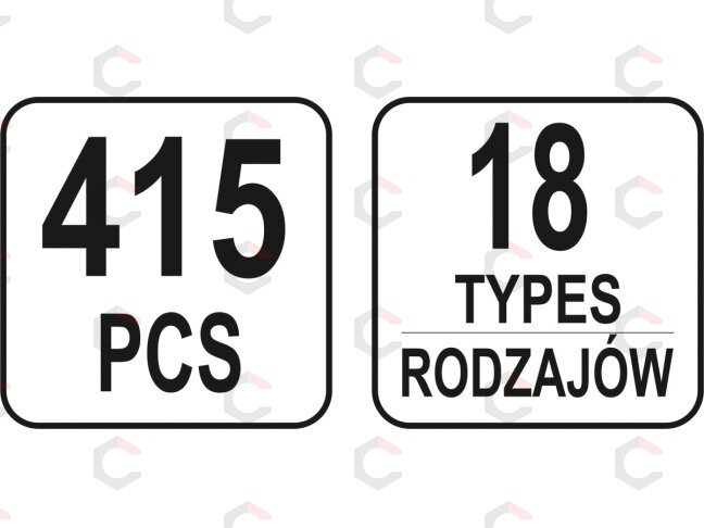 Automobilinis klipsų asortimentas Ford | 415 vnt. (YT-06660) 3