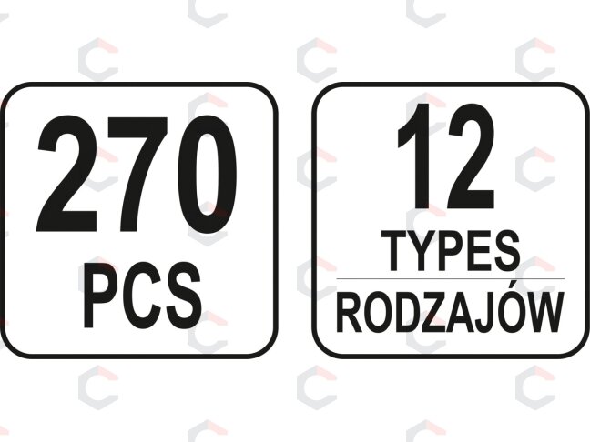Automobilinis klipsų asortimentas Mercedes Benz | 270 vnt. (YT-06662) 3 Automobilinis klipsų asortimentas Mercedes Benz | 270 vnt. (YT-06662) 3