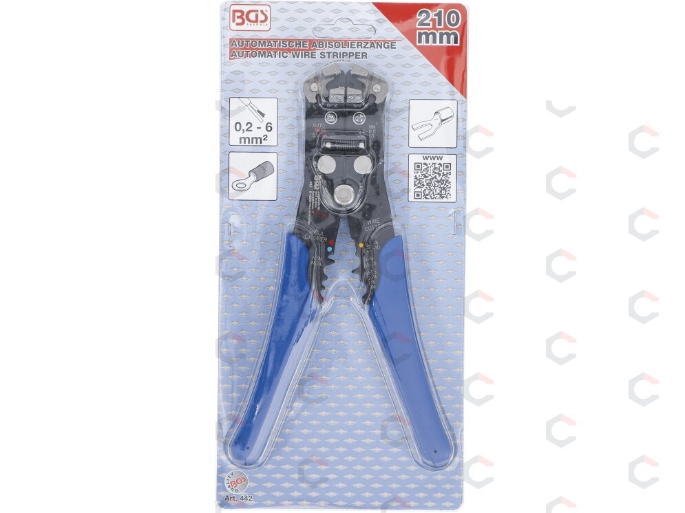 Automatinis laidų valiklis | vielai Ø 0,13 - 6 mm | 210 mm (442) 3 Automatinis laidų valiklis | vielai Ø 0,13 - 6 mm | 210 mm (442) 3