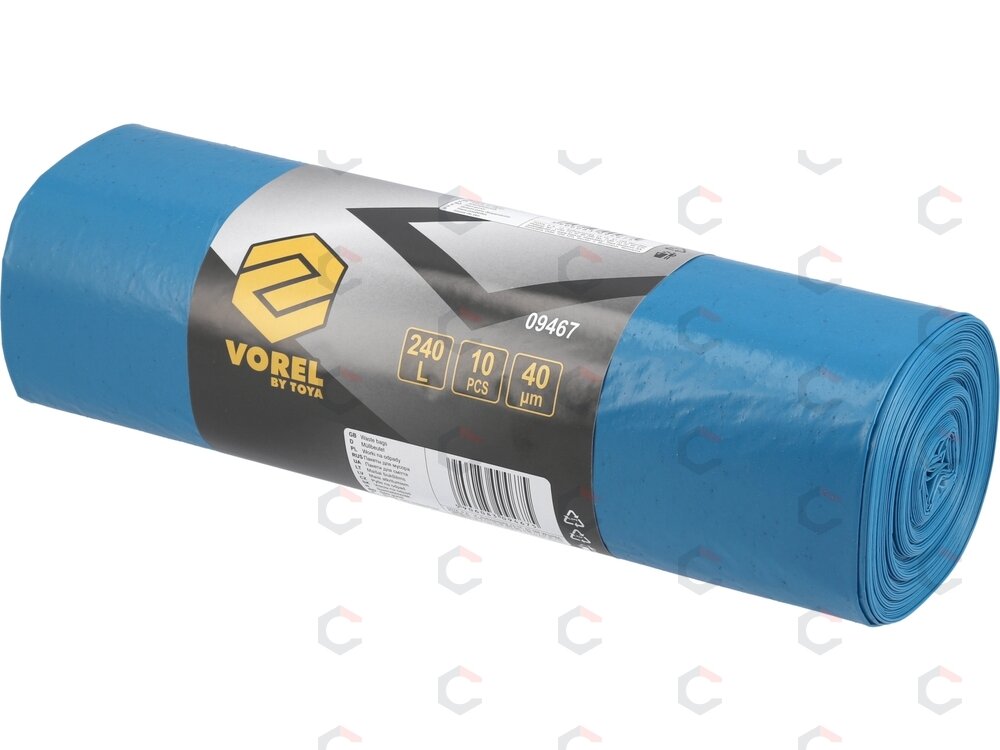 Šiukšlių maišai VOREL | 240 l | 10 vnt. | 45 μm (09467) 2 Šiukšlių maišai VOREL | 240 l | 10 vnt. | 45 μm (09467) 2