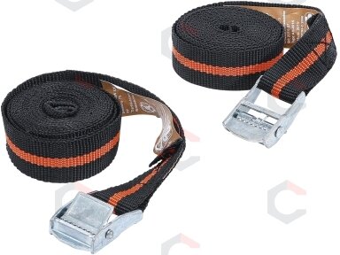 Bagažo juostų rinkinys | 2,5 m x 25 mm | 2 vnt. (3599) Bagažo juostų rinkinys | 2,5 m x 25 mm | 2 vnt. (3599)