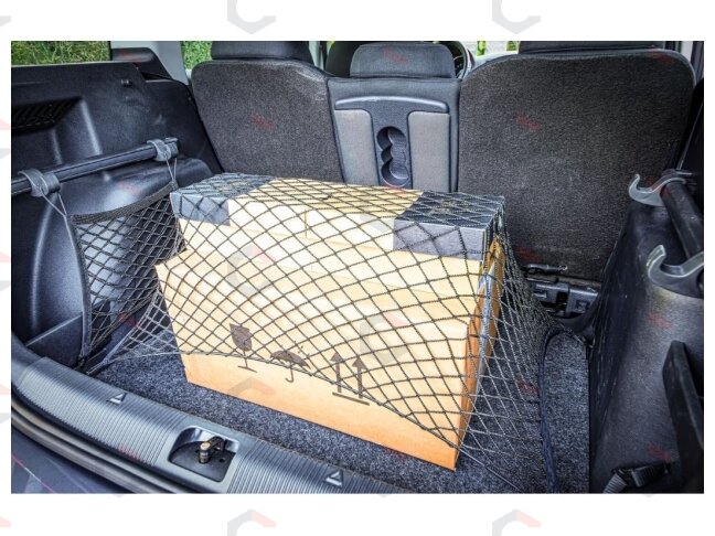Bagažinės tinkliukas | su kabliukais | 130 - 100 cm (85544) 1
