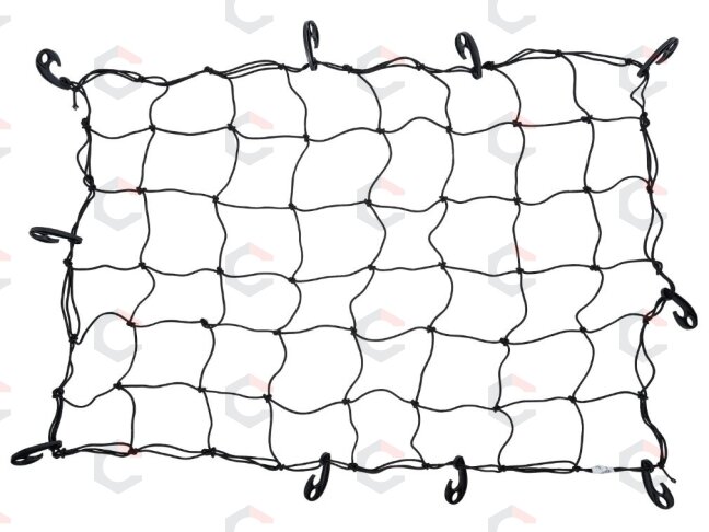 Bagažinės tinkliukas | su kabliukais | 130 - 100 cm (85544) 2 Bagažinės tinkliukas | su kabliukais | 130 - 100 cm (85544) 2