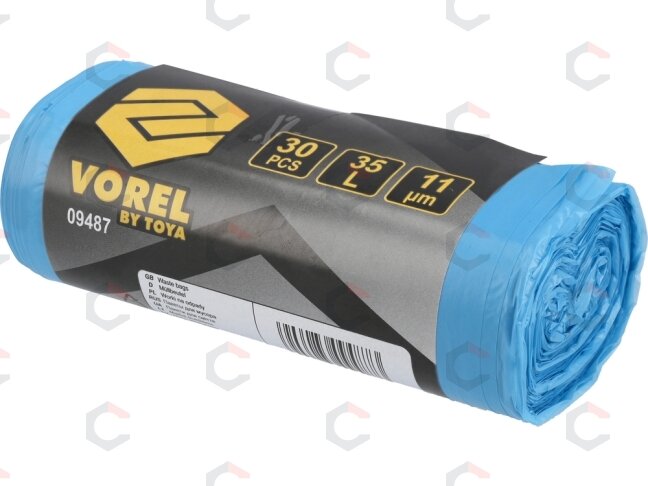 Šiukšlių maišai VOREL | 35 l | 30 vnt. | 11 μm (09487) 2 Šiukšlių maišai VOREL | 35 l | 30 vnt. | 11 μm (09487) 2