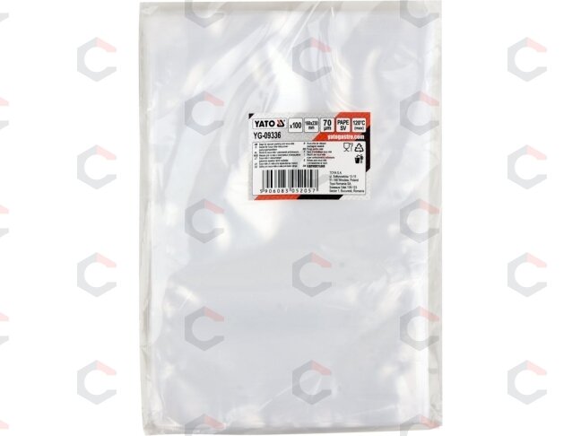 Maišeliai sous-vide ir kameriniams vakuumatoriams | 160 × 230 mm | 70 µm (YG-09336) Maišeliai sous-vide ir kameriniams vakuumatoriams | 160 × 230 mm | 70 µm (YG-09336)