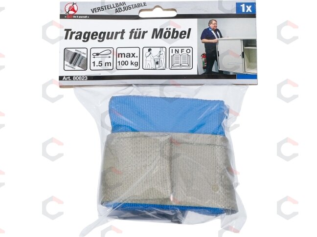 Baldų nešimo diržas | reguliuojamas | 100 kg (80823) 2 Baldų nešimo diržas | reguliuojamas | 100 kg (80823) 2