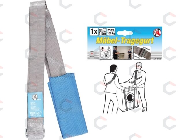 Baldų nešimo diržas | reguliuojamas | 100 kg (80823) 4 Baldų nešimo diržas | reguliuojamas | 100 kg (80823) 4