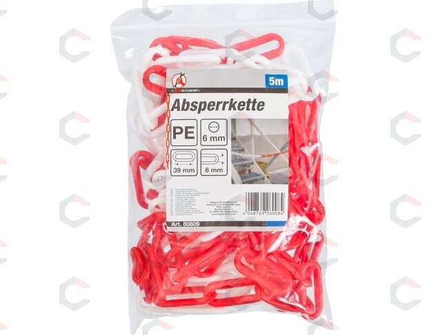 Barjerų grandinė | Raudona ir balta | Plastikas | 5 m (80809) 2 Barjerų grandinė | Raudona ir balta | Plastikas | 5 m (80809) 2