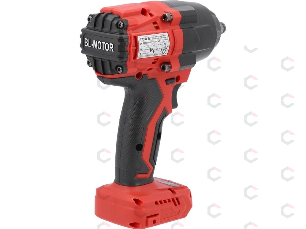 Bešepetėlinis smūginis veržliasūkis | 12,5 mm (1/2") | 18V 850NM | be baterijų (YT-827793) Bešepetėlinis smūginis veržliasūkis | 12,5 mm (1/2") | 18V 850NM | be baterijų (YT-827793)
