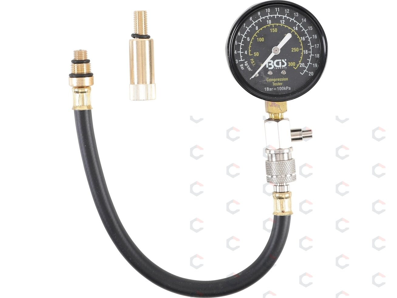 Benzininis kompresijos matuoklis | M10 + M14 (8235) Benzininis kompresijos matuoklis | M10 + M14 (8235)