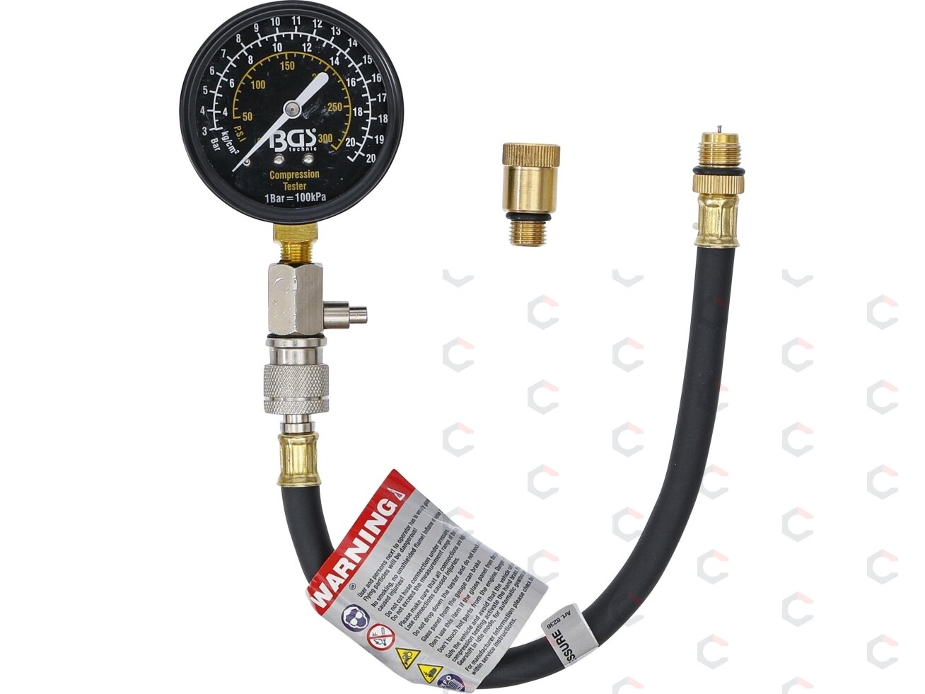 Benzininis kompresijos matuoklis | M12 + M14 (8236) 2