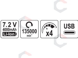Belaidis turbopūtiklis mini | 135000 RPM (YT-82938) 10 Belaidis turbopūtiklis mini | 135000 RPM (YT-82938) 10