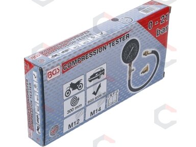 Benzininis kompresijos matuoklis | M12 + M14 (8236)