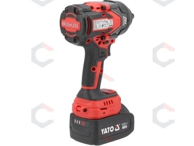 Bešepetėlinis smūginis veržliasūkis | 12,5 mm (1/2") | 18V 1200NM | sukimo momento reguliavimas (YT-828071) Bešepetėlinis smūginis veržliasūkis | 12,5 mm (1/2") | 18V 1200NM | sukimo momento reguliavimas (YT-828071)